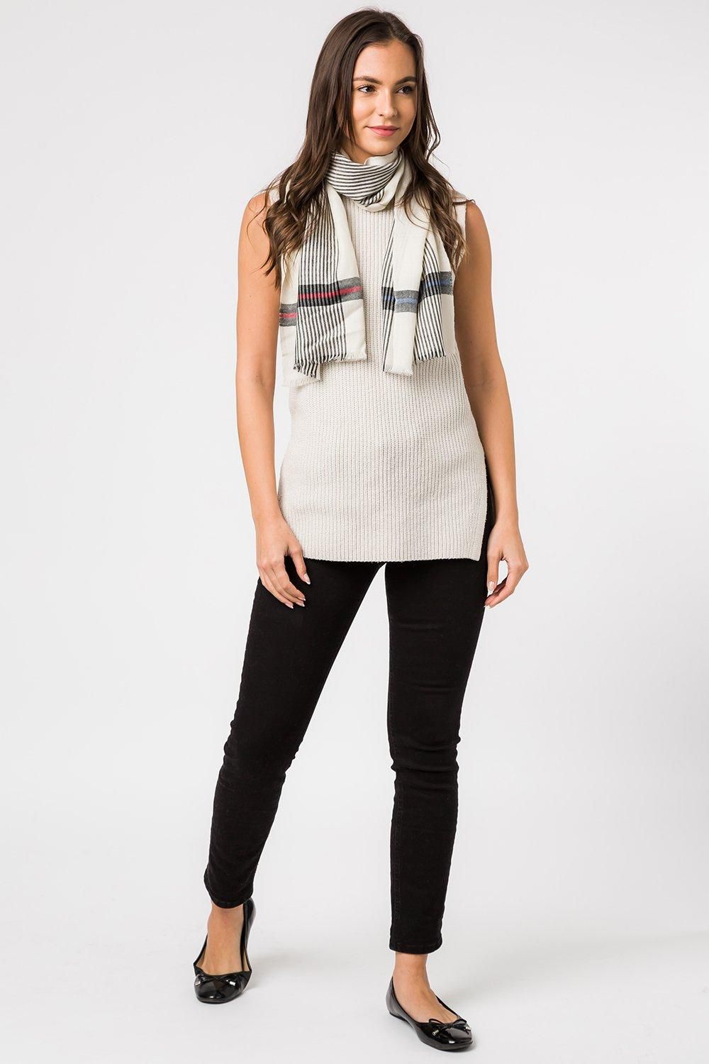 Pure Luxuries London Pixel' Cashmere & Merino Wool Neckerchief