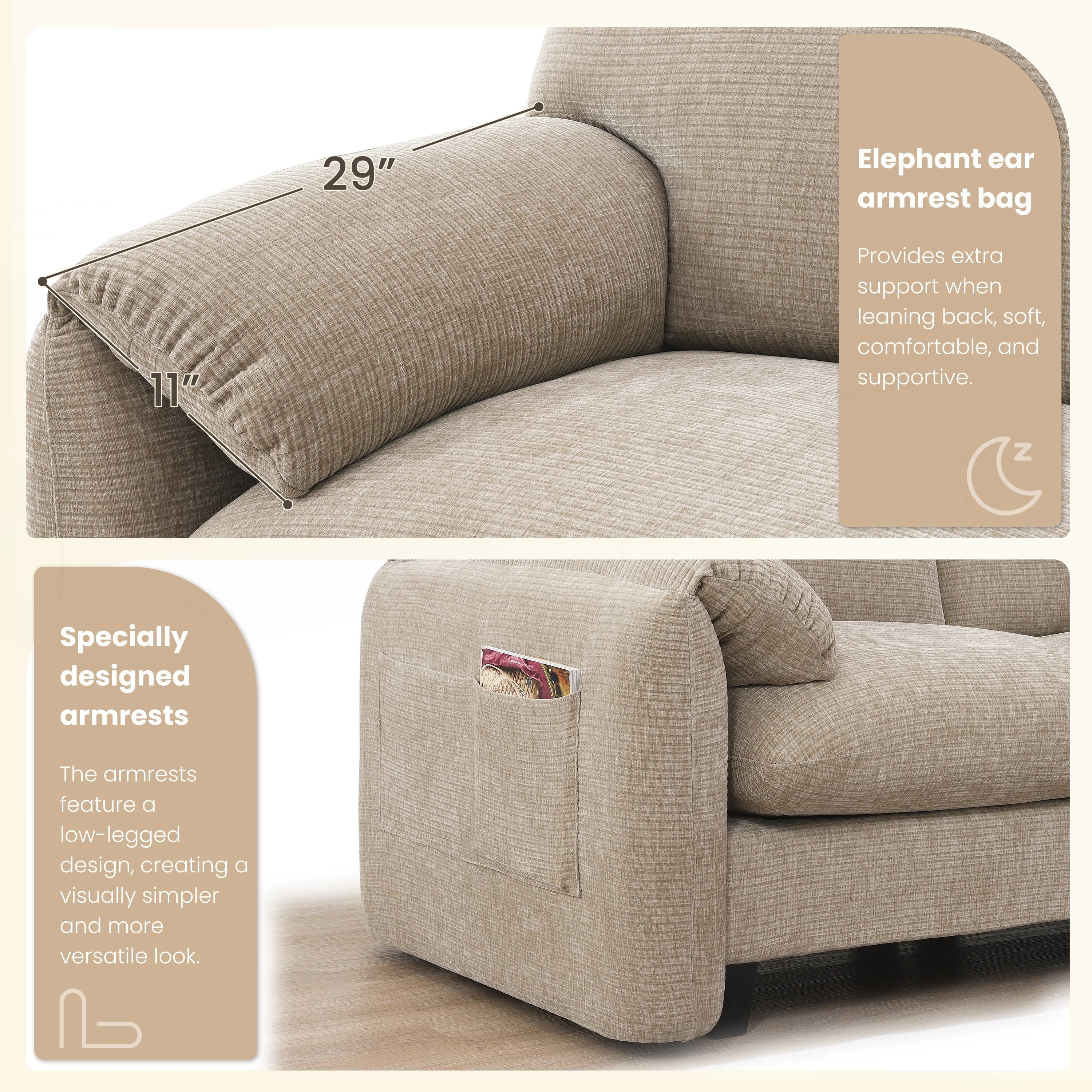 140 Inch Modular Sectional Sofa