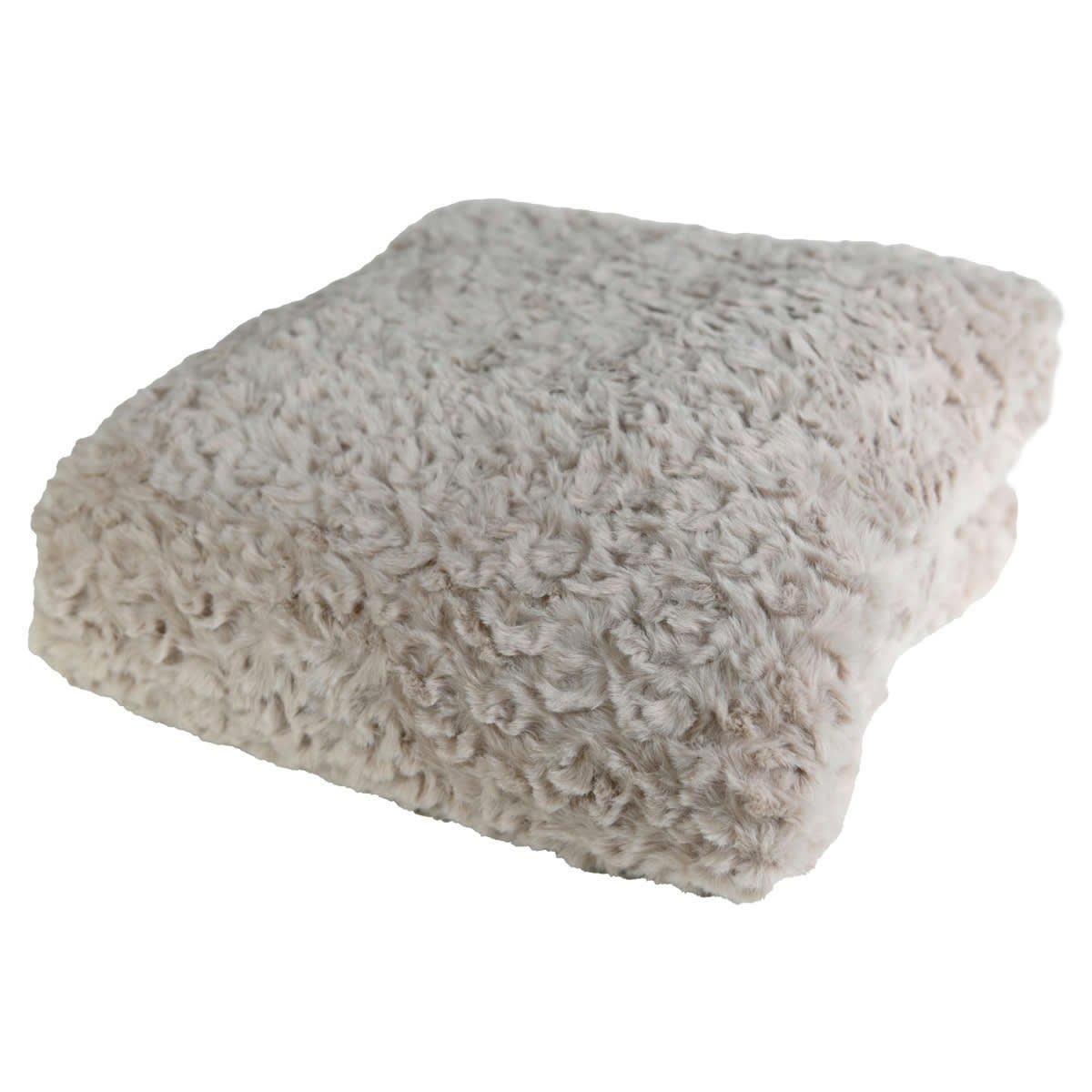CHARME & DOUCEUR - Plaid doux & chaud  sable 130x170 cm