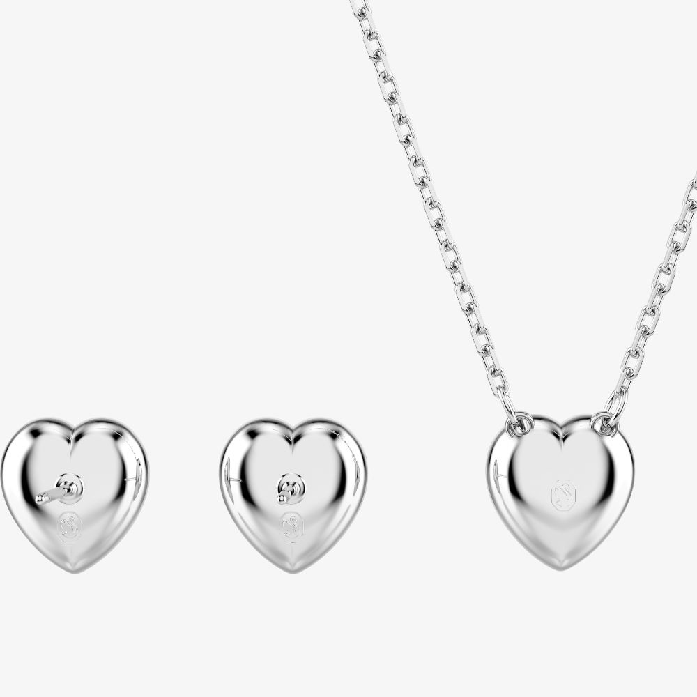 Swarovski Ariana Grande X Capsule Heart Necklace & Stud Earrings Jewellery Set 5720849