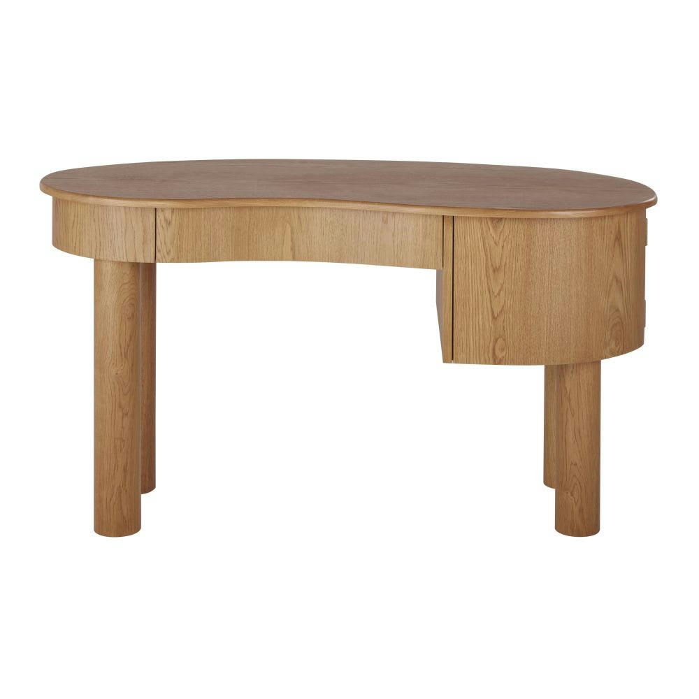 Alegro - Bureau marron 1 porte 1 tiroir