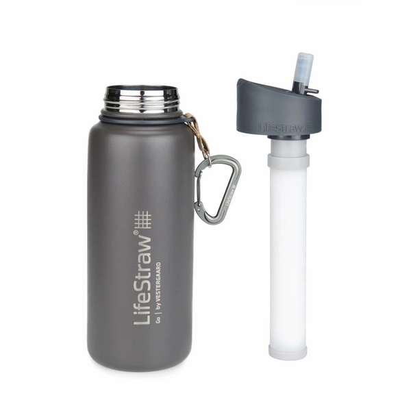 Wasserflasche, 0,7 l, Höhe: 24 cm, Edelstahl