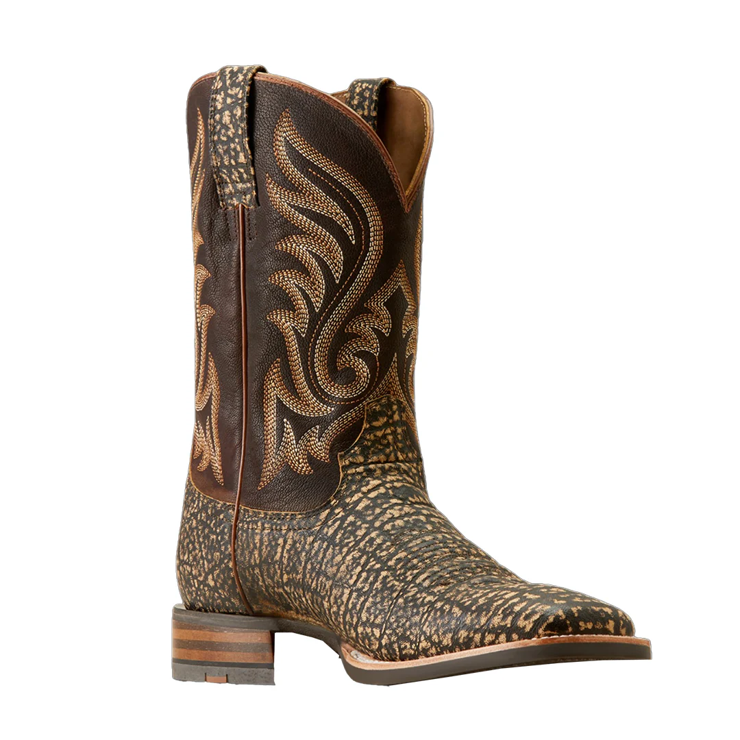 Мужские ковбойские сапоги Ariat Cattle Call Muddy с принтом ?слоновая кость?