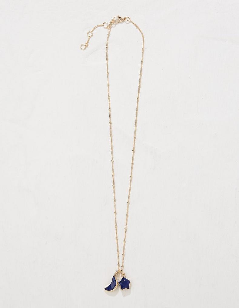 Moon and Star Pendant Necklace