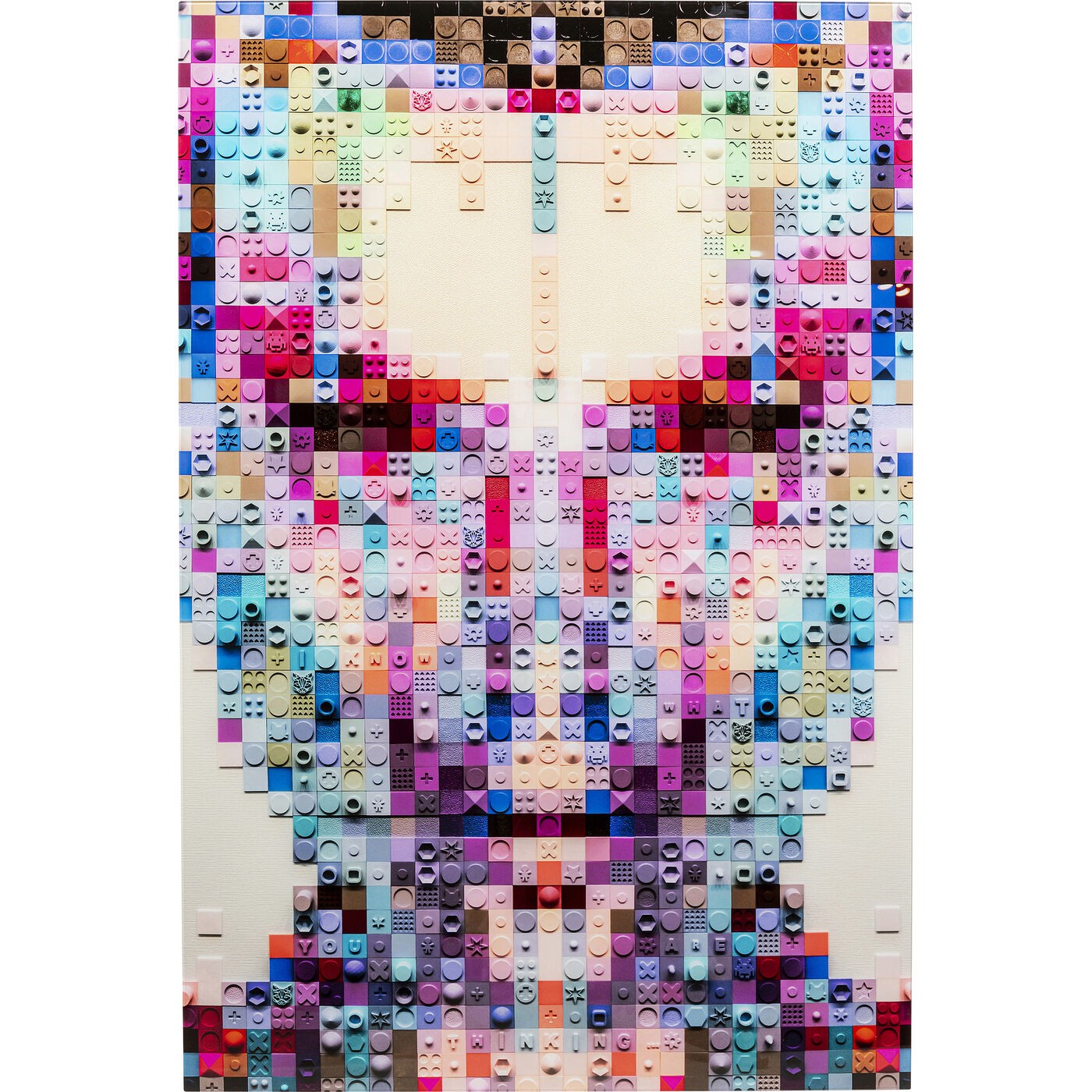 Kare Design Wandfoto pixel gezicht 80x120cm