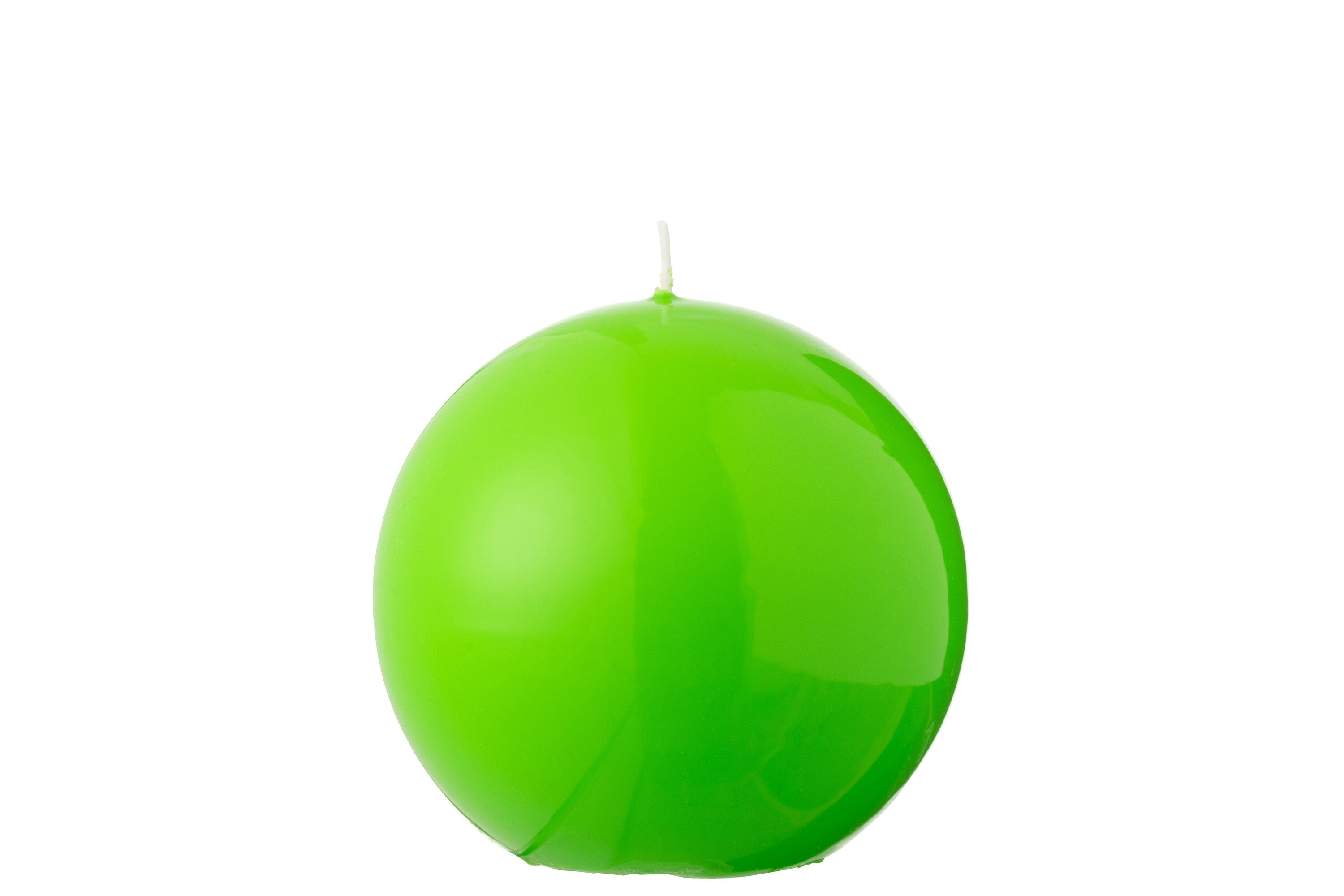 J-Line kaars Bol - fluo groen - 30U