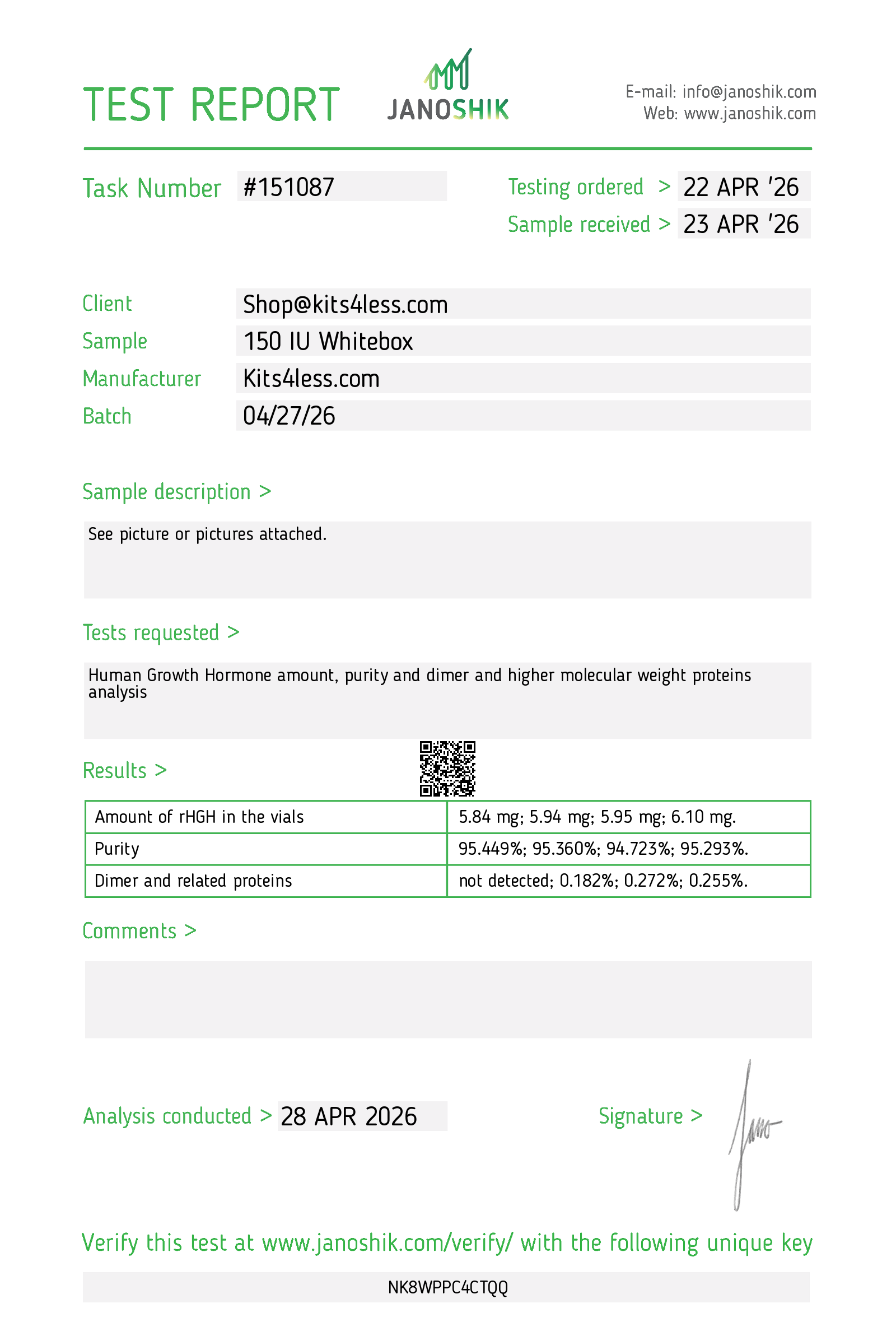 Generostim HGH 150 IU Whitebox – Premium rHGH | Kits4Less
