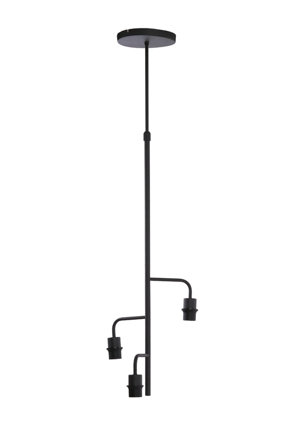 Light & Living hanglamp EDISA - zwart - Ø48x25cm