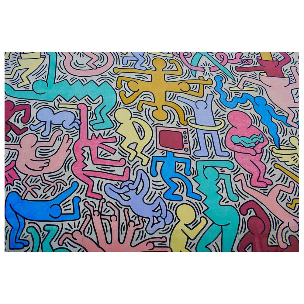 - Tableau Dans l'Univers de Keith Haring 50x70cm
