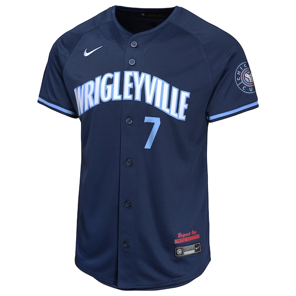 Dansby Swanson Chicago Cubs Nike Youth City Connect Limited Player Jersey - Navy