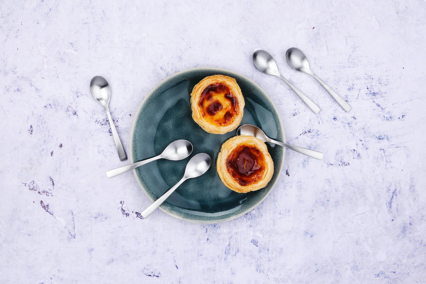 NUDE - Lot de 6 petites cuillères en inox argent