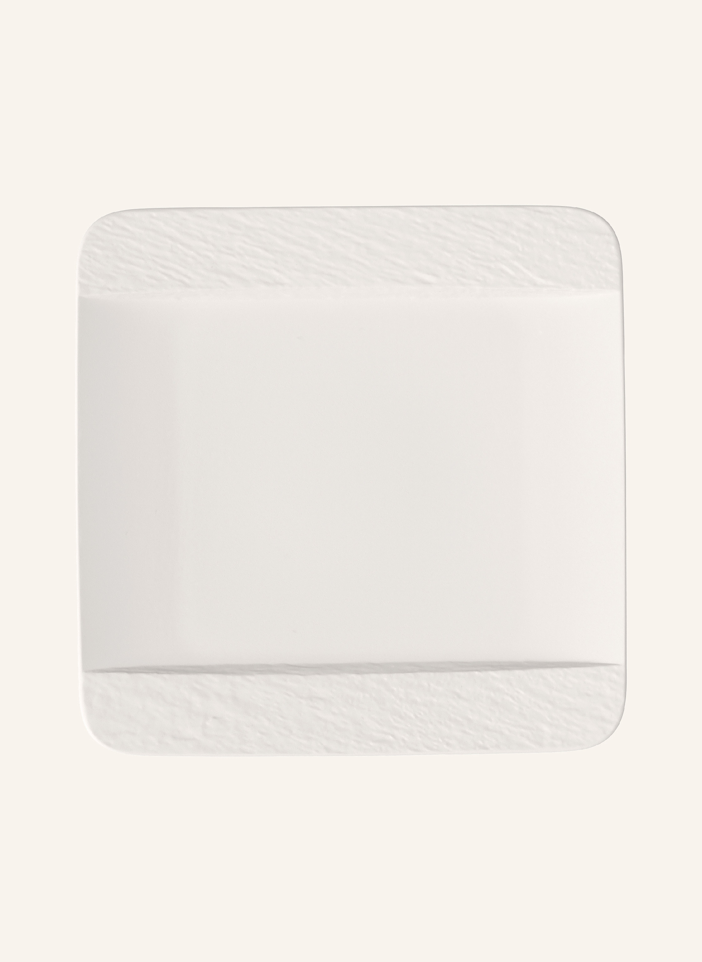 Villeroy & Boch Speiseteller quadratisch MANUFACTURE ROCK BLANC