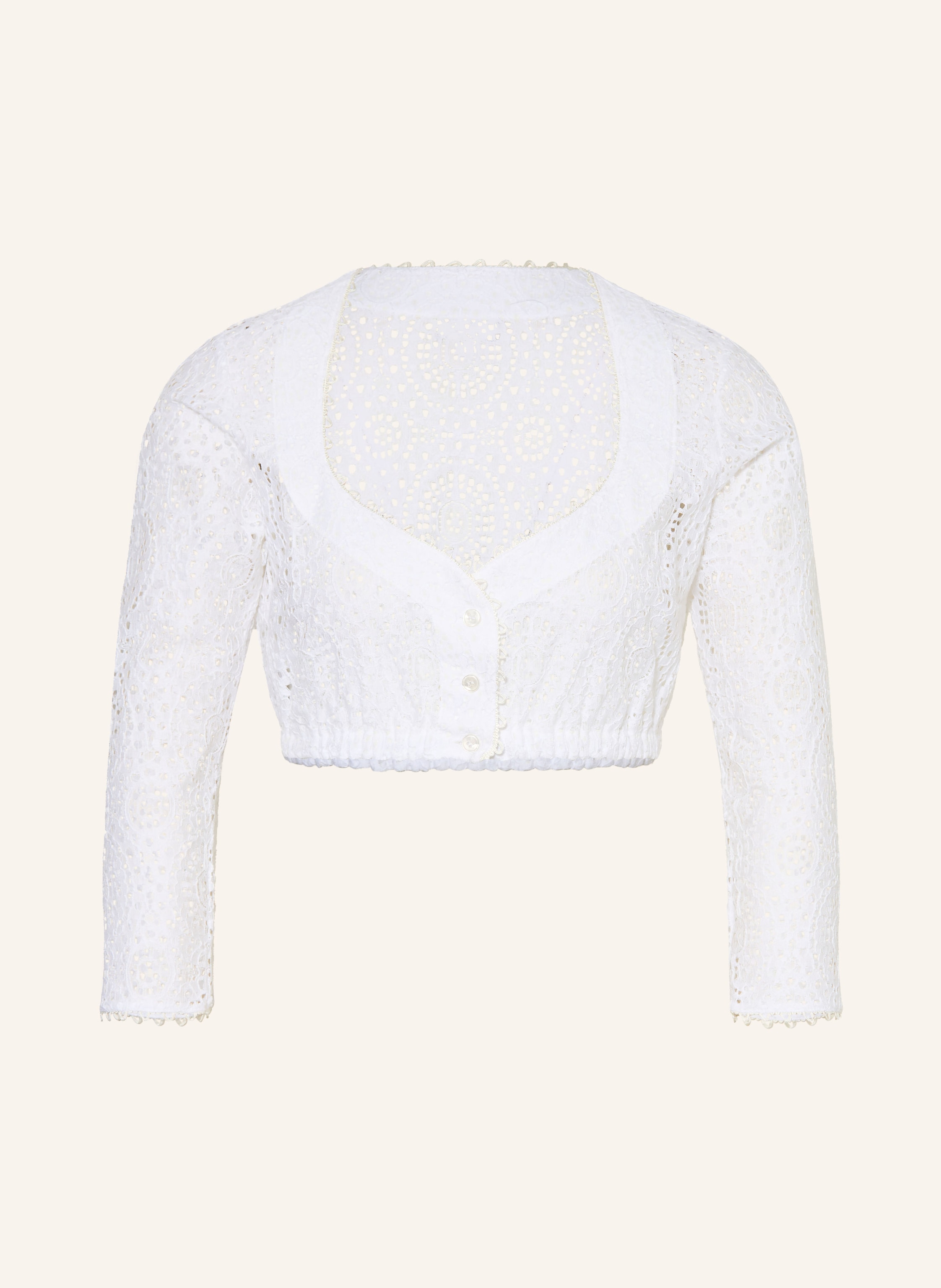 KINGA MATHE Dirndlbluse SAMANTHA aus Lochspitze