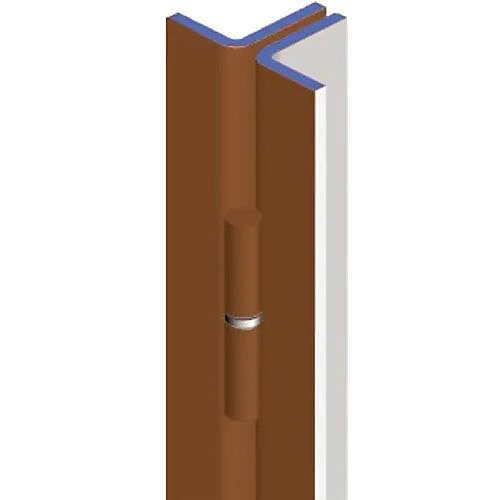Barre de pivot cornière marron droite hauteur 2200mm