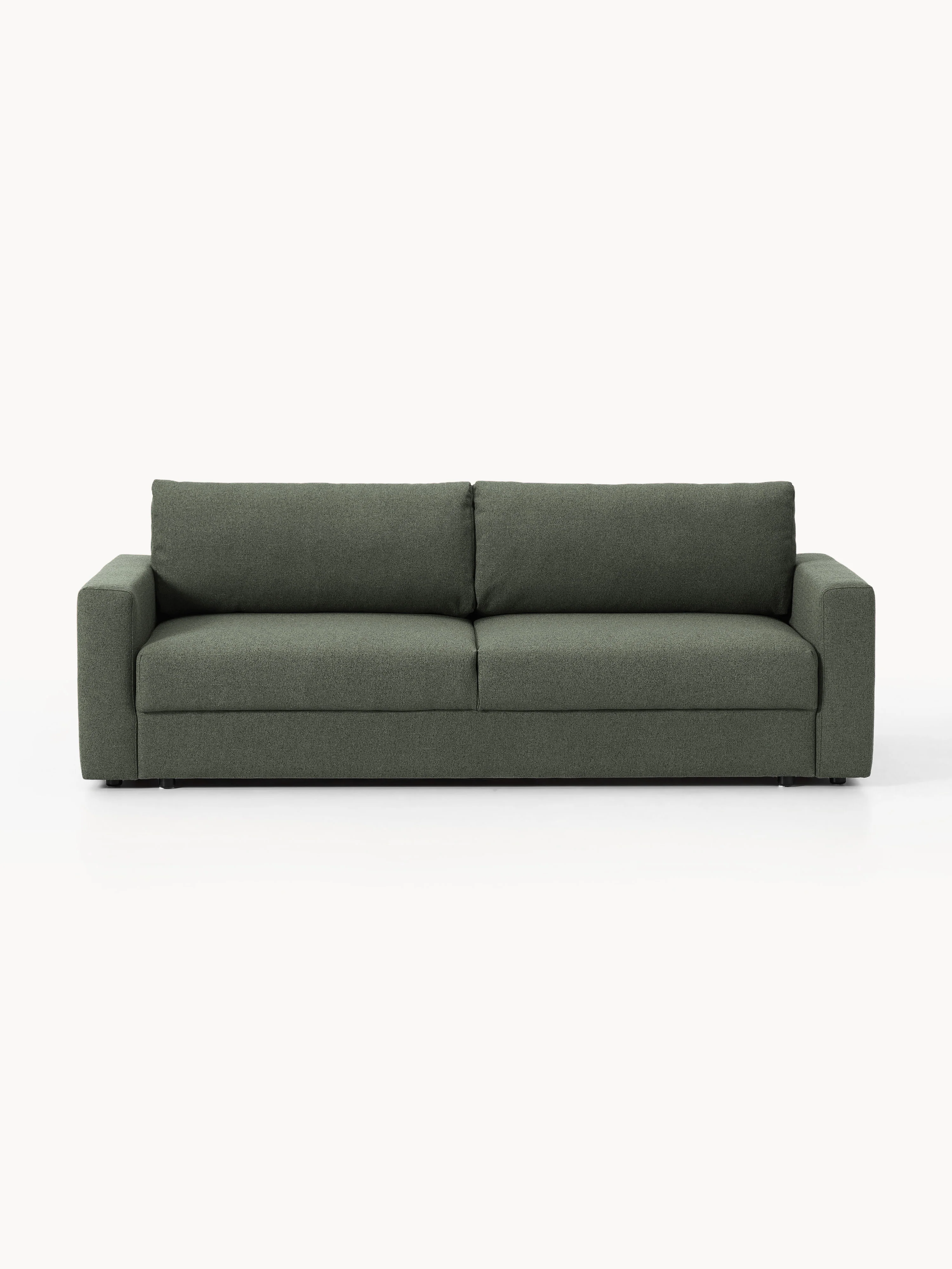 Bouclé-Schlafsofa Tasha (3-Sitzer) mit Stauraum