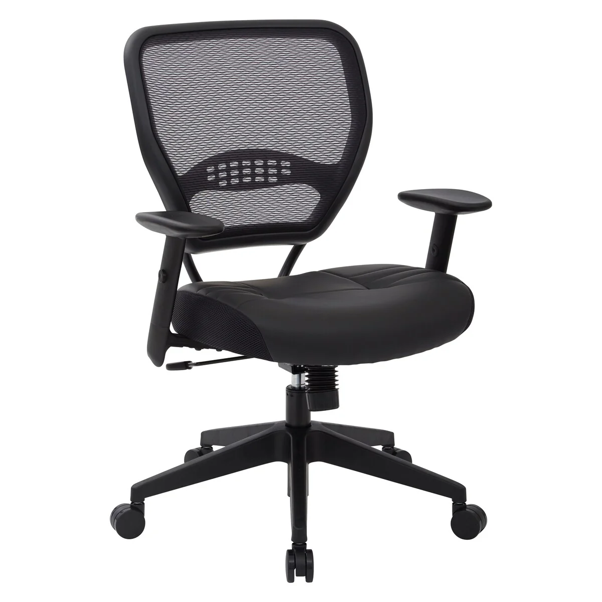 OSP Furniture Managers Chair, 20-1/2x19-1/2x18-1/2, Lthr/Black