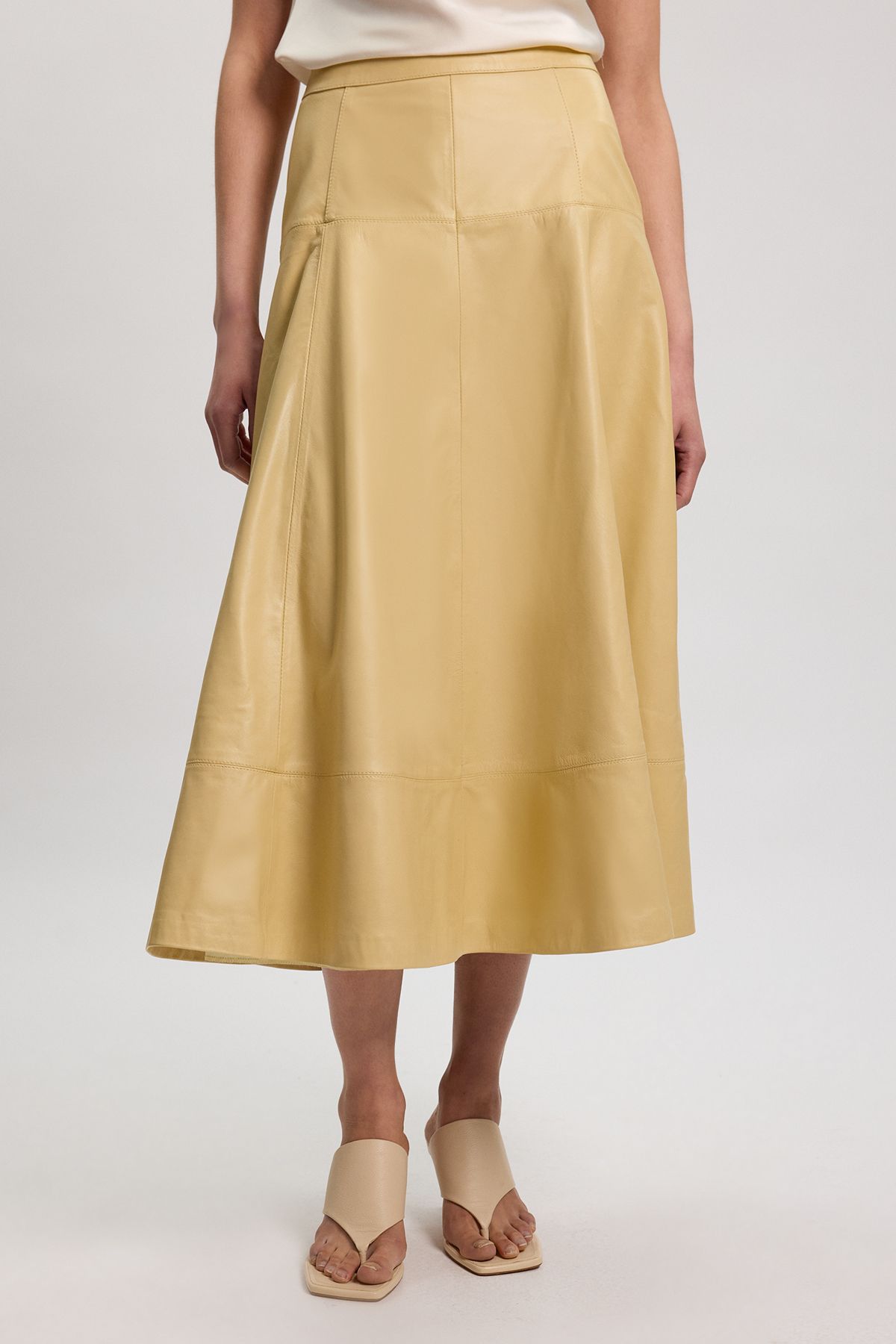 KarenMillen Leather Full Skirt