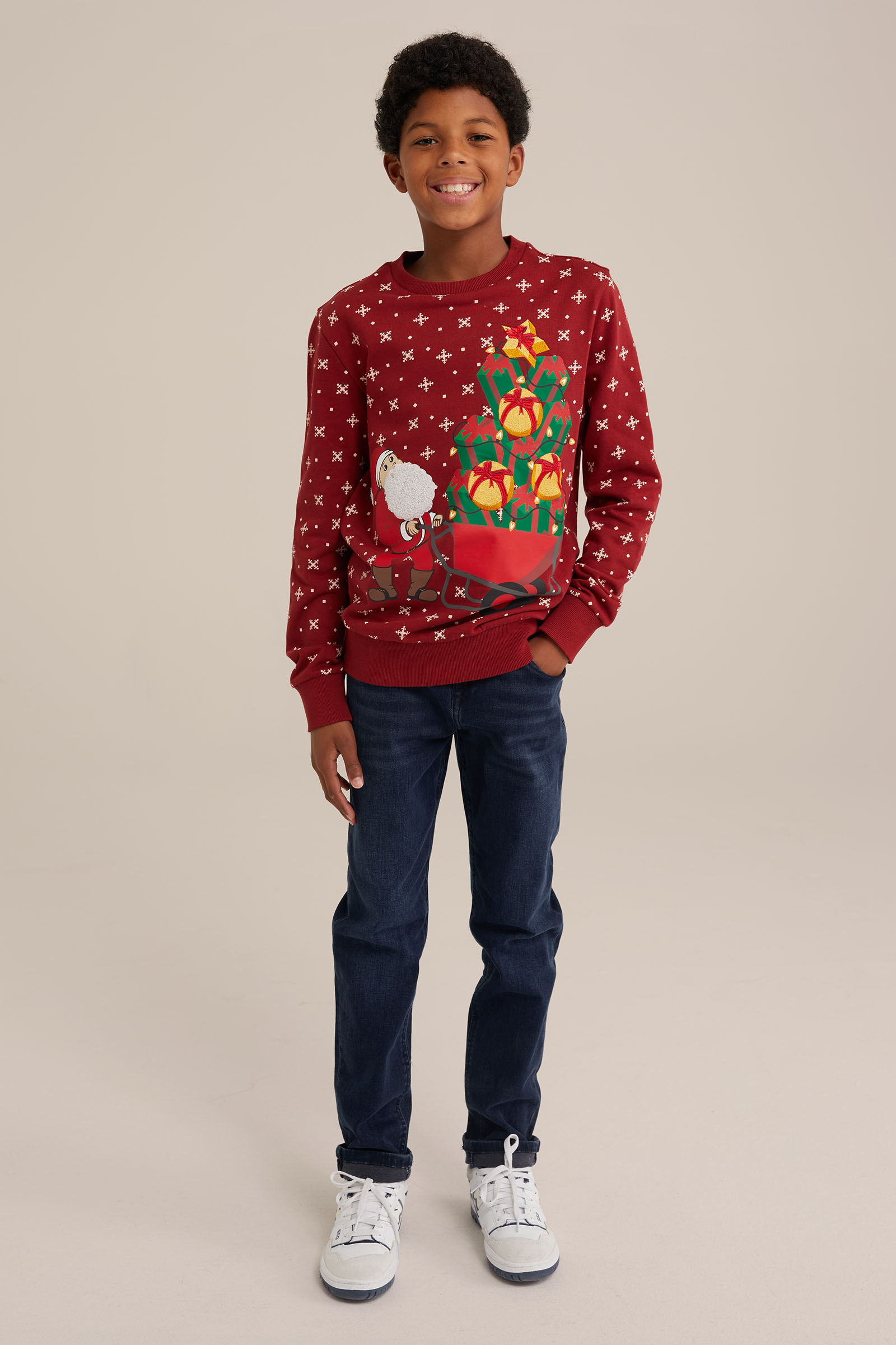 Jongens sweater met print