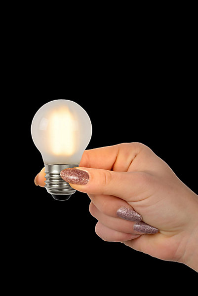 Lucide G45 - Ampoule filament - 4,5 cm - LED Dim. - E27 - 1x4W 2700K - matte