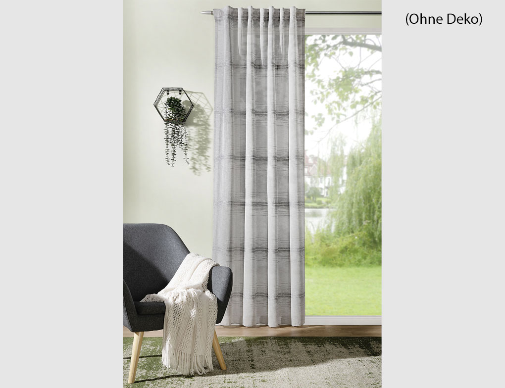 Verdeckte Schlaufe Ora Grau Lurex