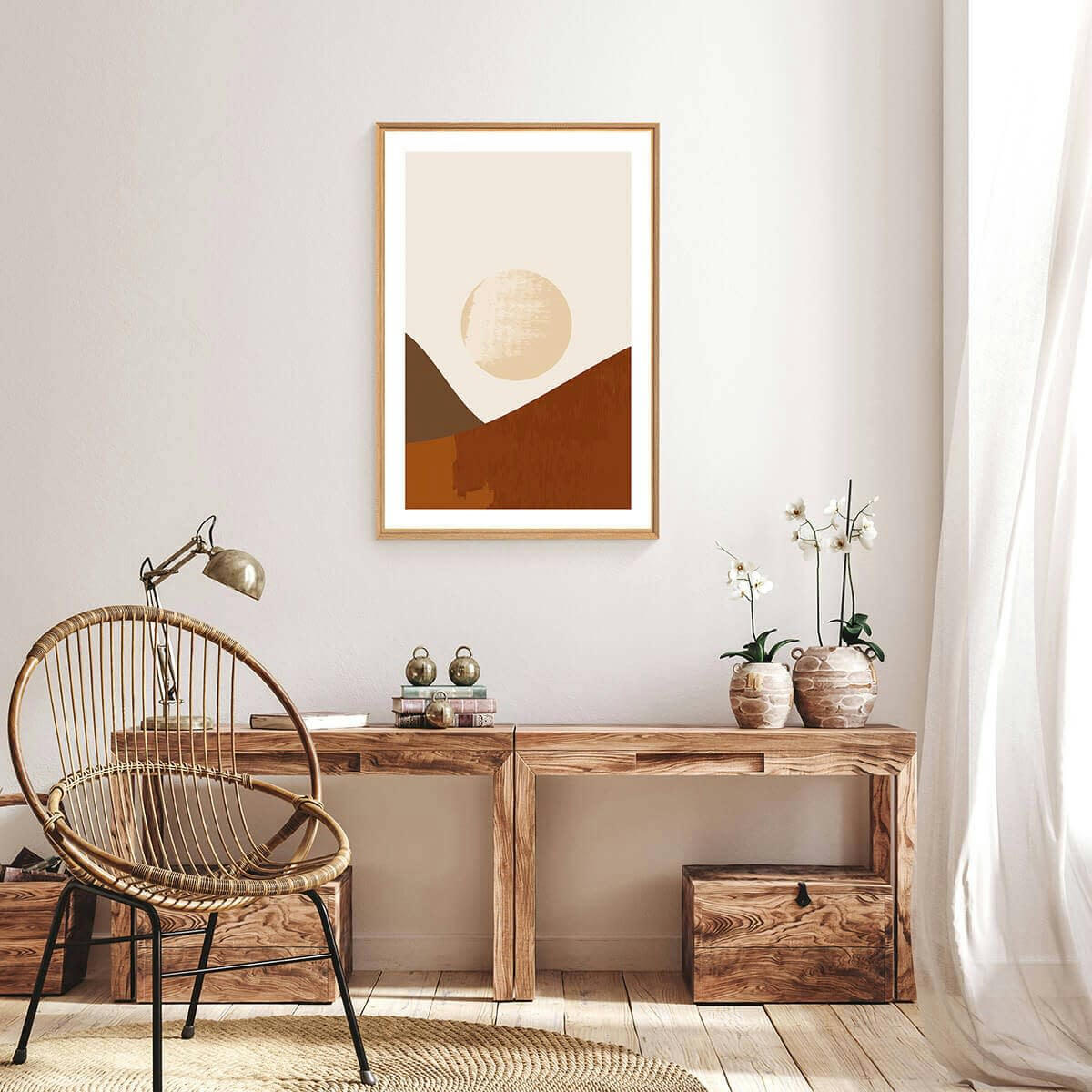 CONTEMPORAIN URBAIN - Tableau mural encadré décoration 65x97 cm