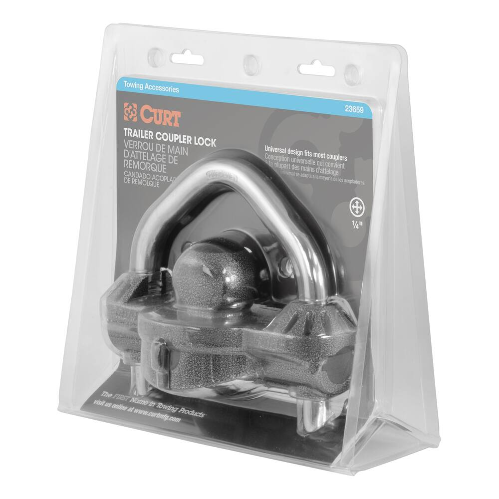 CURT Universal Trailer Coupler Lock (Hammer-Tone Epoxy)