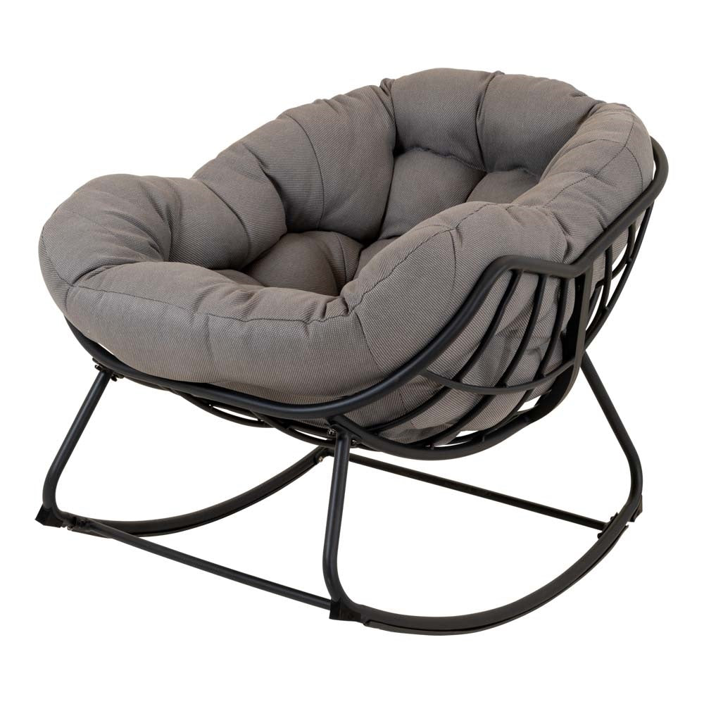 Lesli Living bistrostoel Cozy - grijs - 97x117x82cm