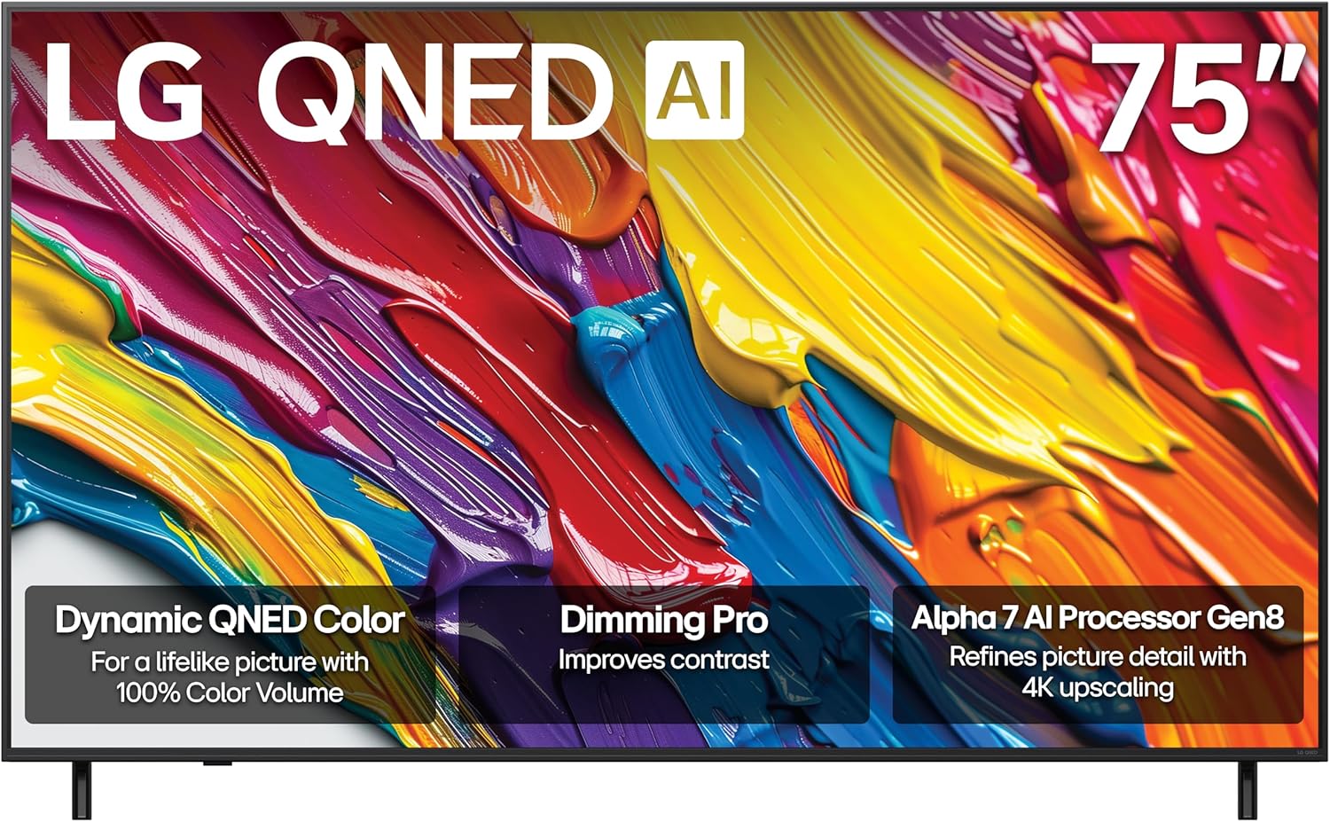 LG 75-Inch Class QNED AI 4K QNED82A Series Smart TV w/AI Sound  HDR10  4K Super Upscaling  Filmmaker Mode  Wow Orchestra  Alexa Built-in (75QNED82AUA  2025)