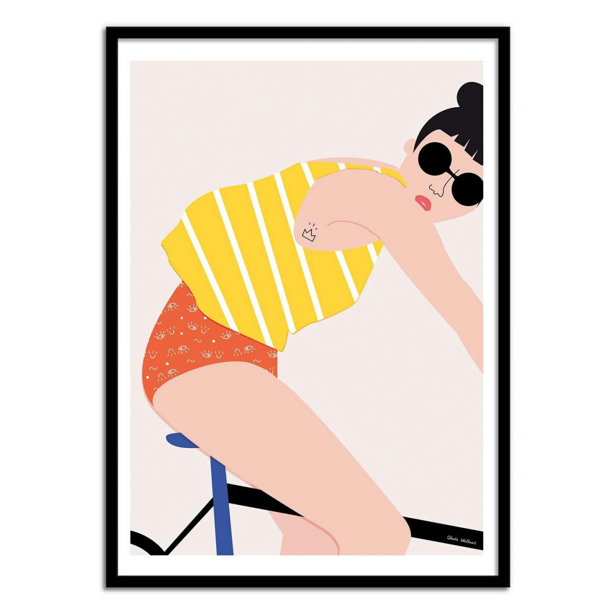 CÉLESTE WALLAERT - BIKE - Affiche d'art 50 x 70 cm