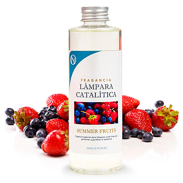 Pack économique 2x Parfum pour lampe catalytique 200 ml : 1 arôme Summer Fruits   1 Nettoyant neutre