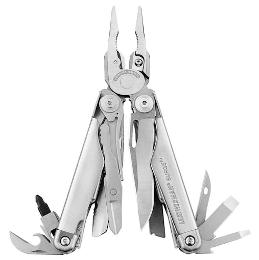 Leatherman Surge Stainless Multi-Tool & Nylon Sheath & Skeletool Kbx