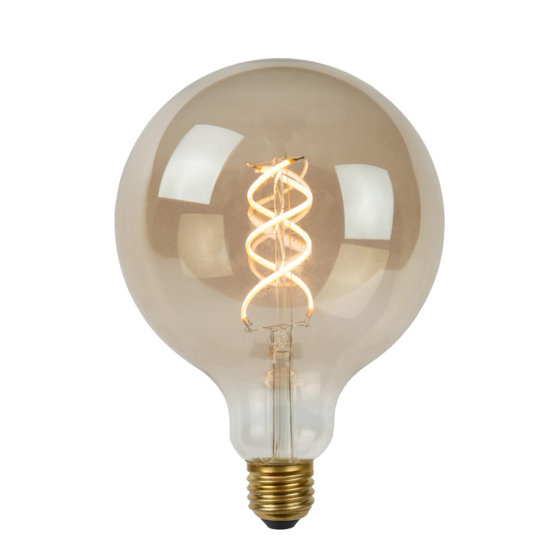 Ampoule fumée à filament LED Bulb E27 5 W Ø 12,5 cm dimmable LUCIDE