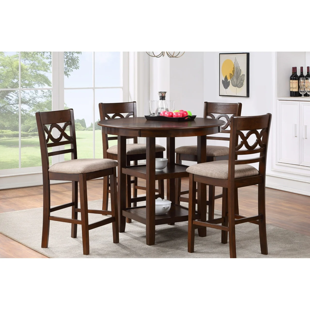 New Classic Furniture Edelman 5-piece Counter Dining Set