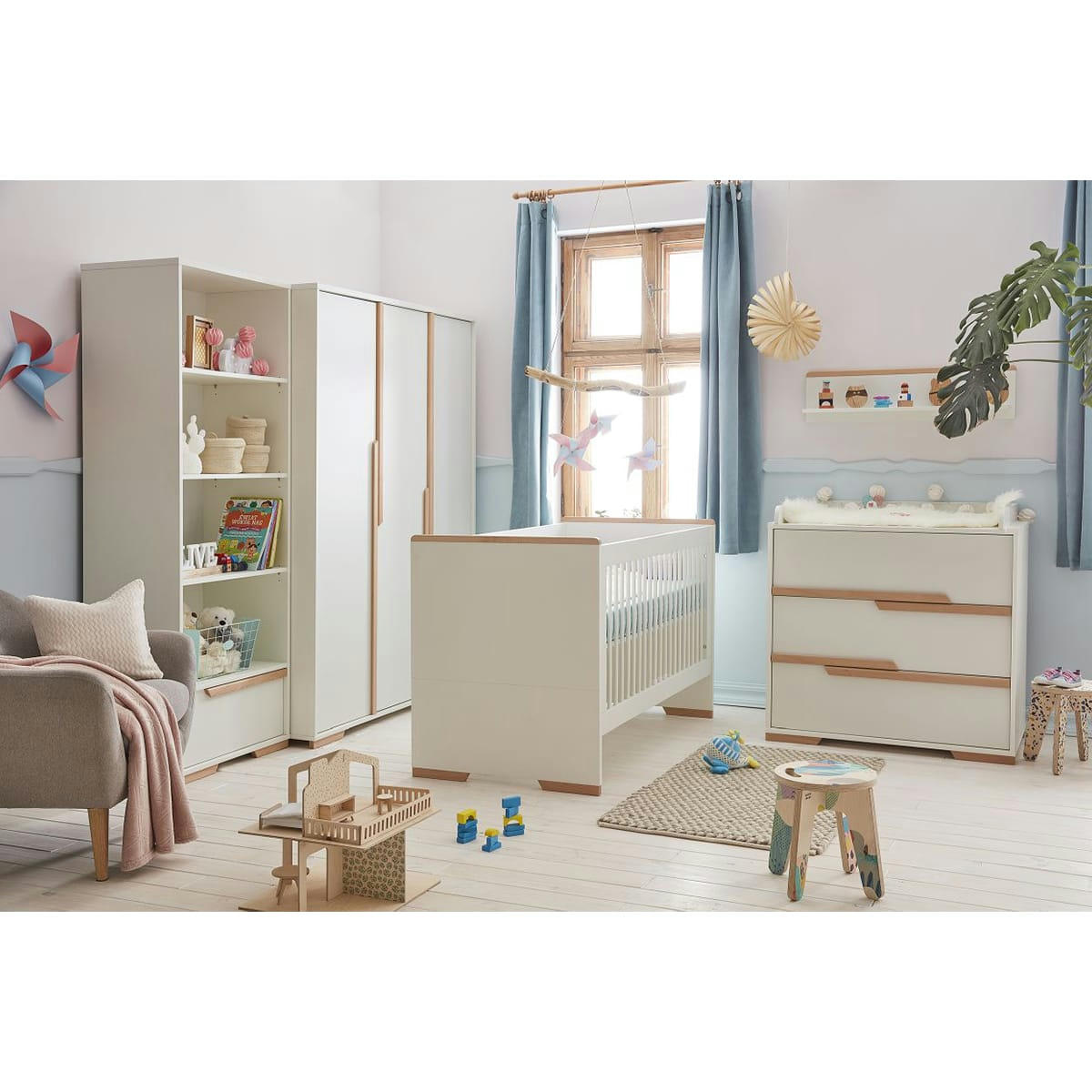 SNAP - Armoire 3 portes blanc naturel