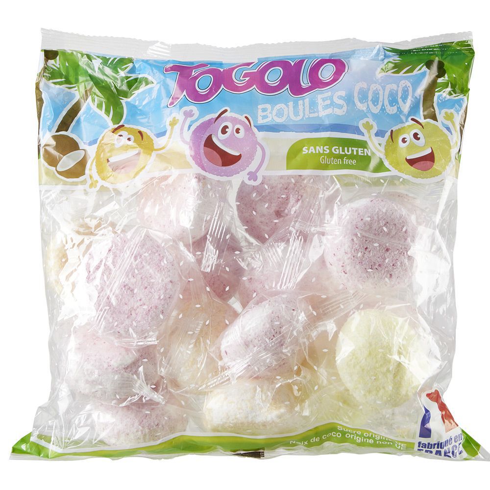 Boule de coco Togolo bonbon sans gluten