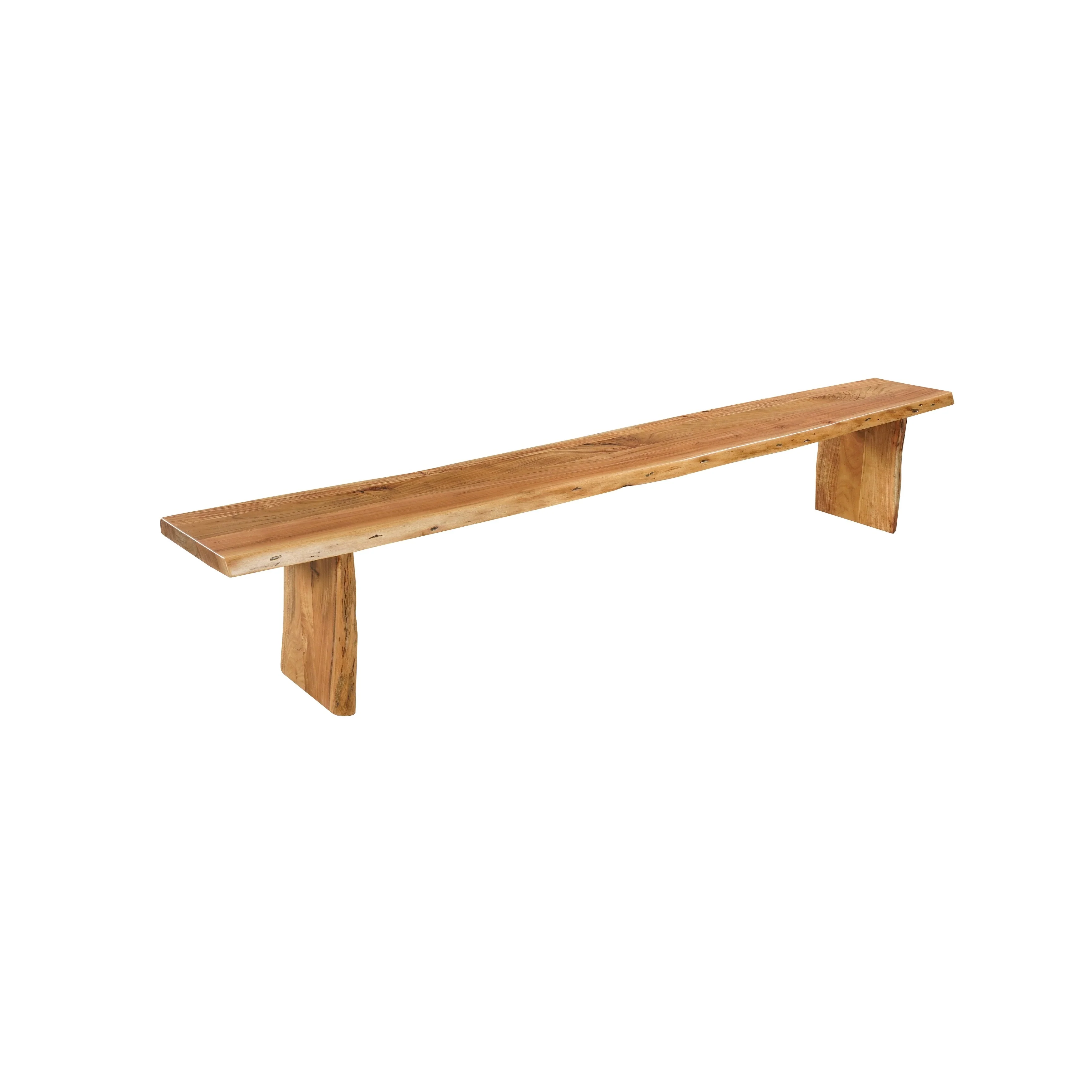 Cedar Live Edge Solid Wood Dining Bench