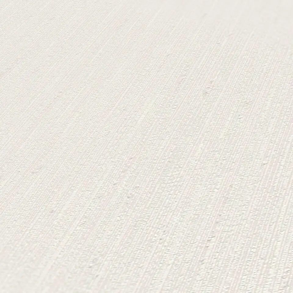 A.S. Cr&eacute;ation behang linnenstructuur wit - 53 cm x 10.05 m