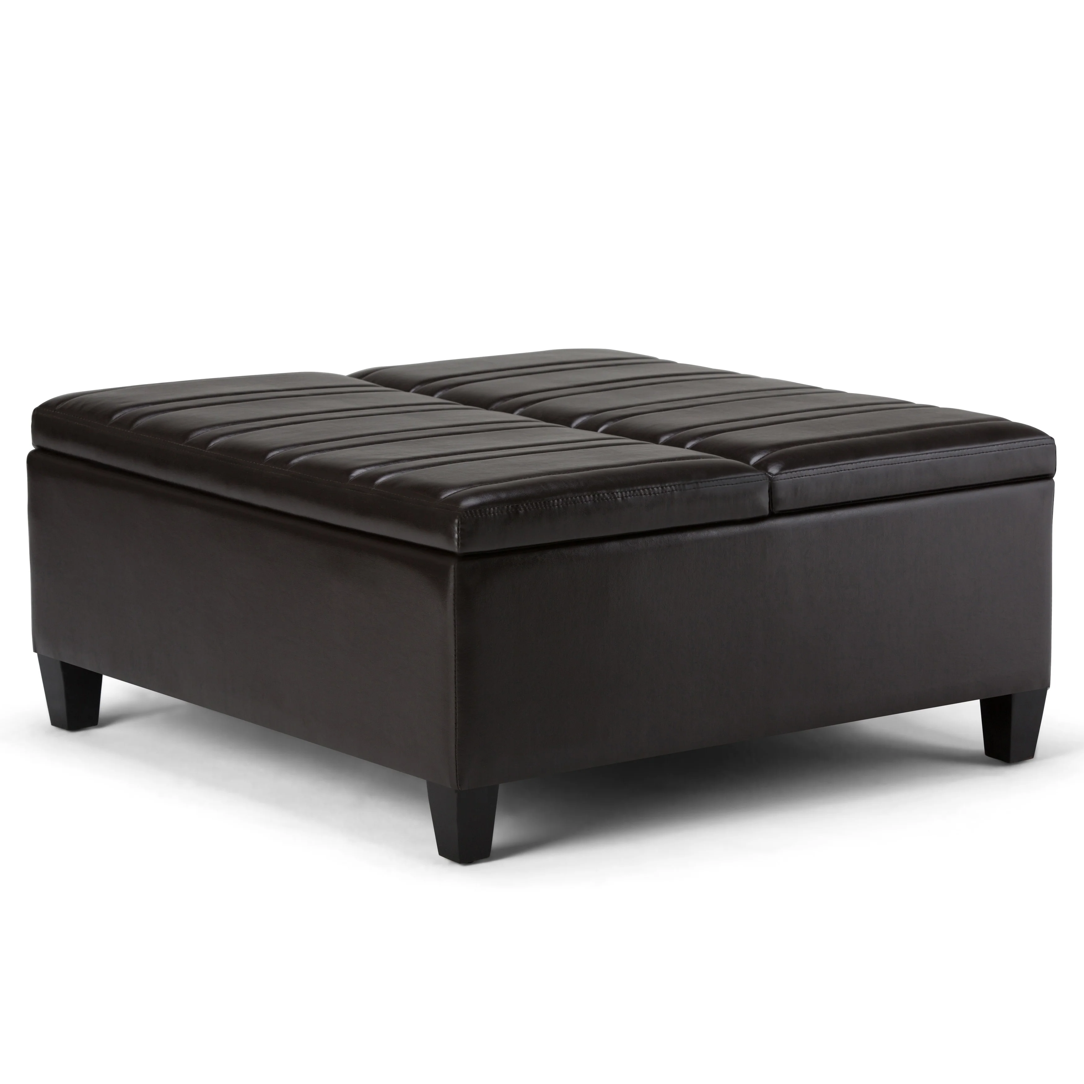 WYNDENHALL Tyler 36 inch Wide Contemporary Square Table Ottoman
