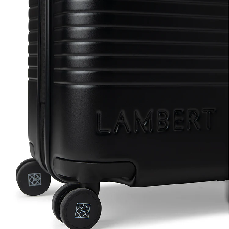The Berlin - Black Expandable Carry-On Suitcase