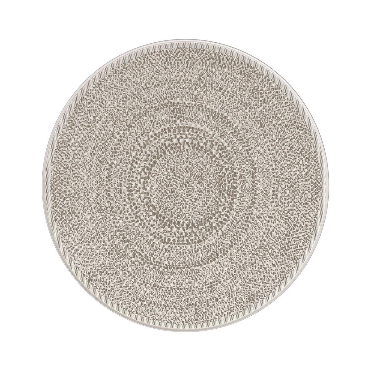 AFK Living vloerkleed Tribal - voor binnen en buiten - beige - 120 x 120 cm