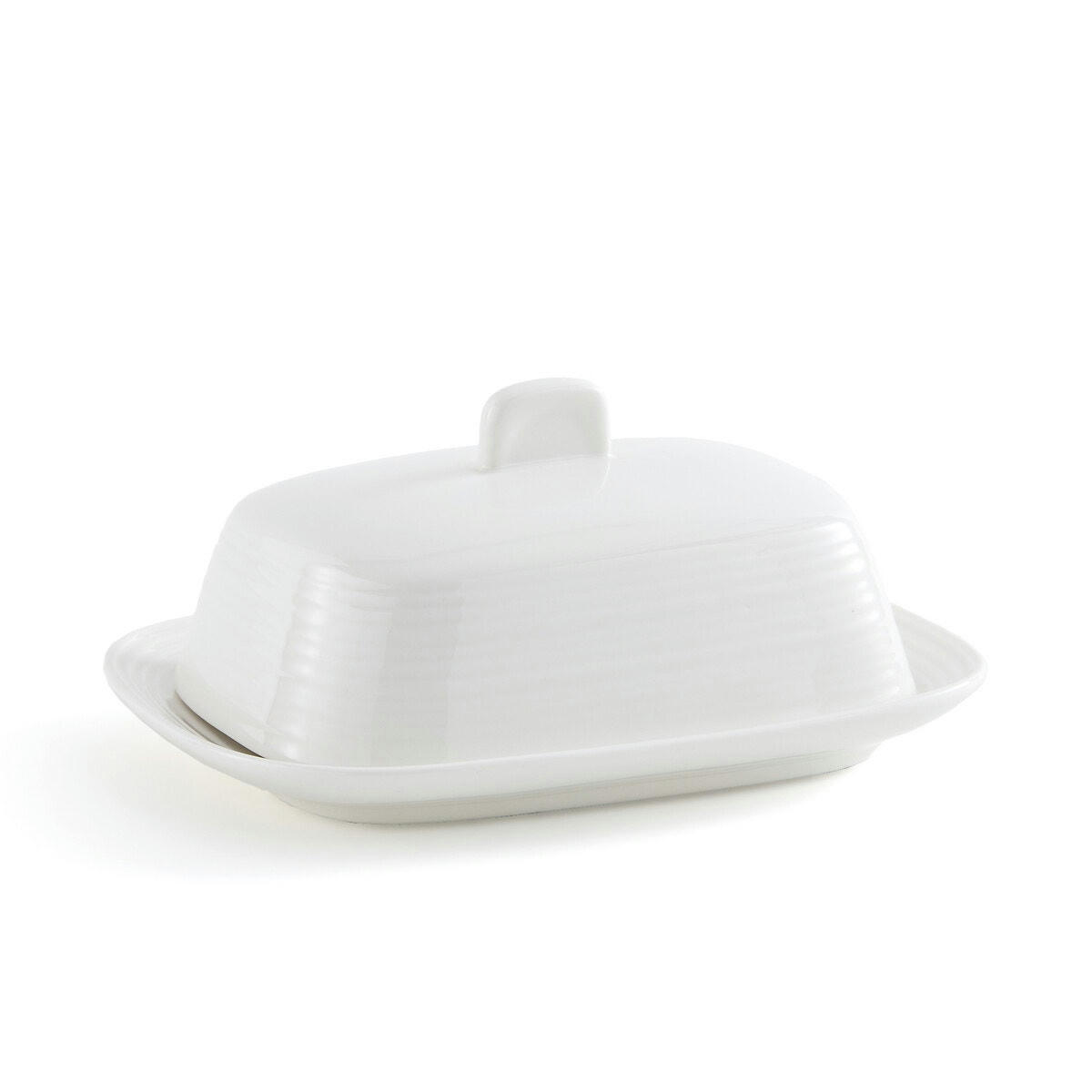 Beurrier en porcelaine Calixte