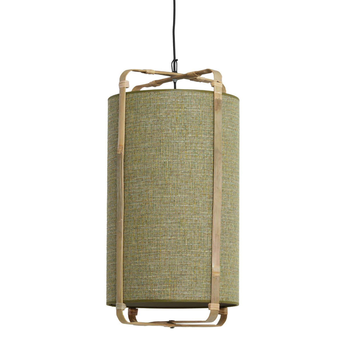 Light & Living hanglamp Sendai - groen - Ø42cm