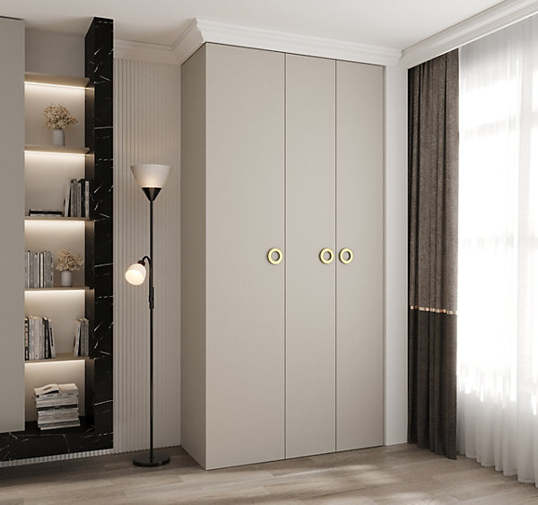Armoire Como 1 a portes battantes H. 245 x L. 120 x P. 50, 3 portes