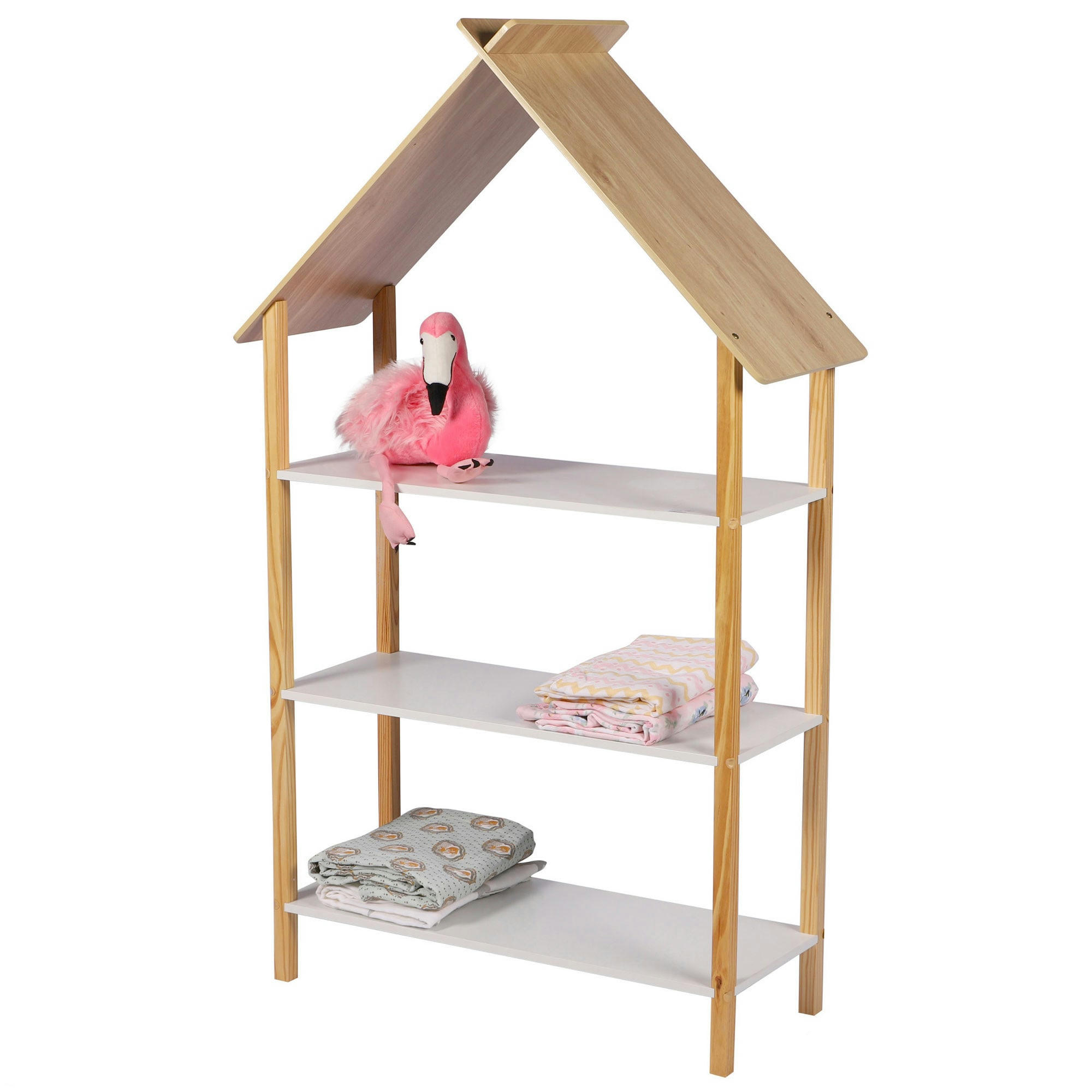 DREAM - Bibliothèque design maison 3 étagères blanc