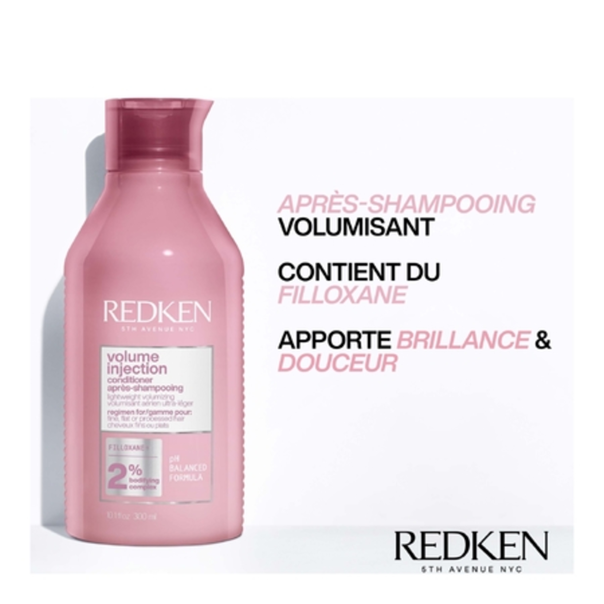 VOLUME INJECTIONAprès-shampoing Volume Injection pour cheveux fins