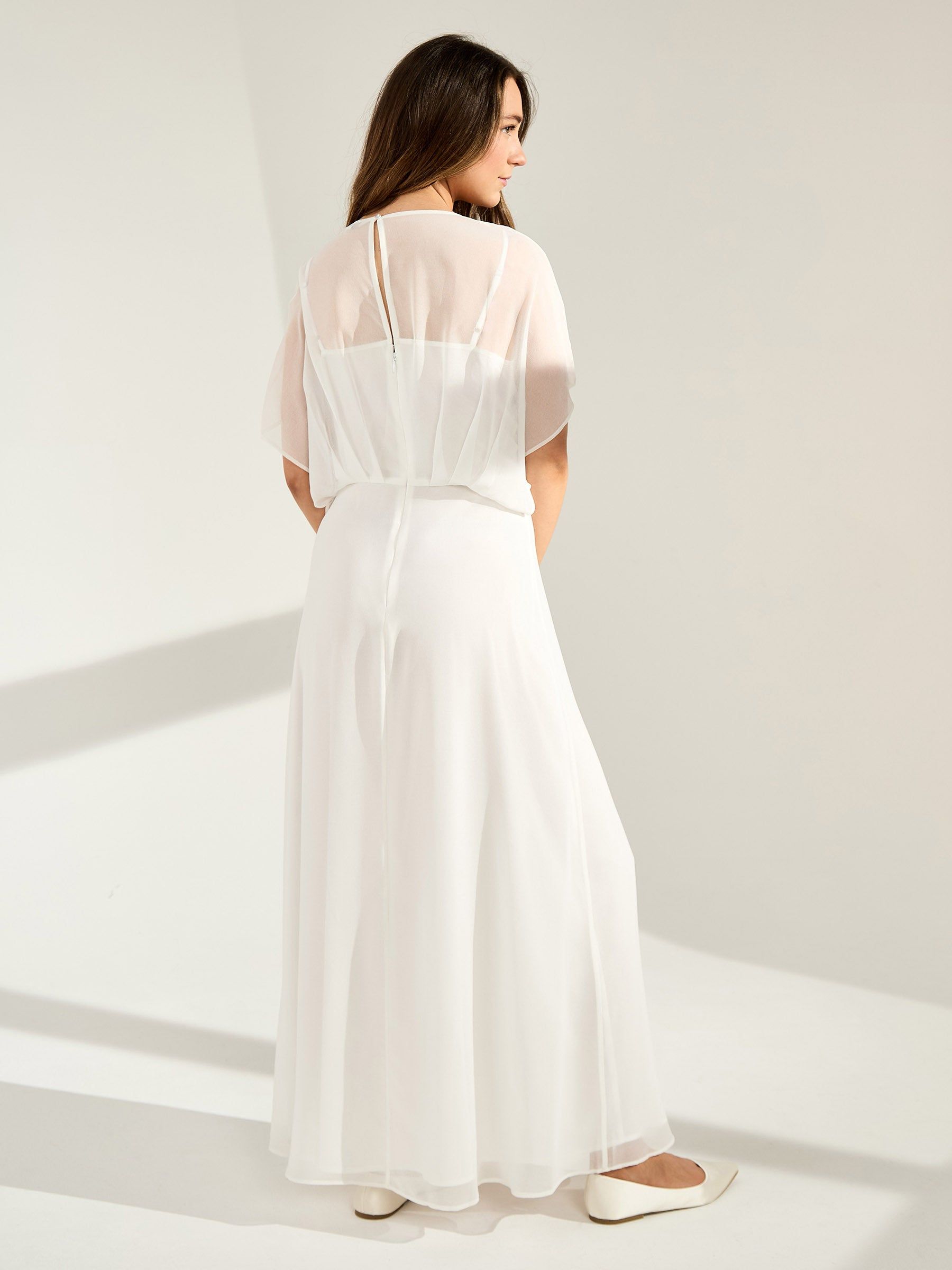 GWD by GEORGE W. DAVIES GWD Vinita Jacquard Embellished Dress White