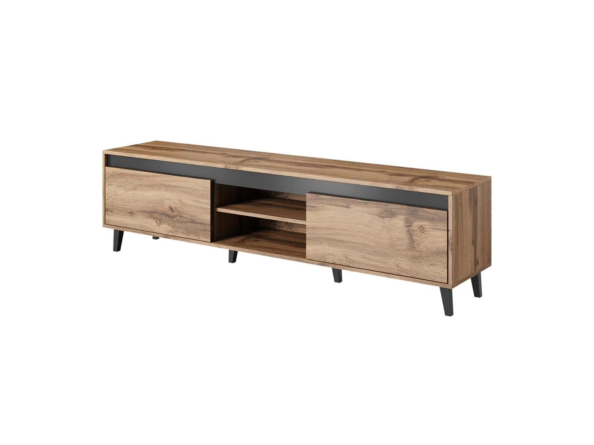 LORD - Meuble TV style industriel 170 cm bois