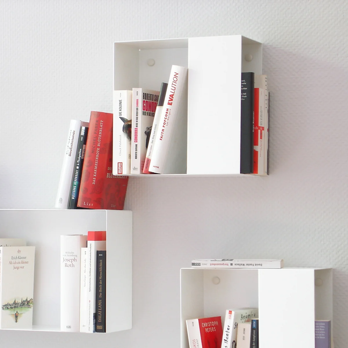 vonbox - Box Bücherregal S-Box, weiß (RAL 9016)