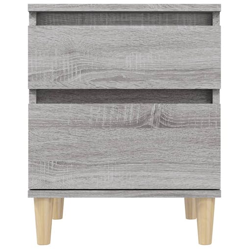 NNEVL Bedside Cabinets 2 pcs Grey Sonoma 40x35x50 cm