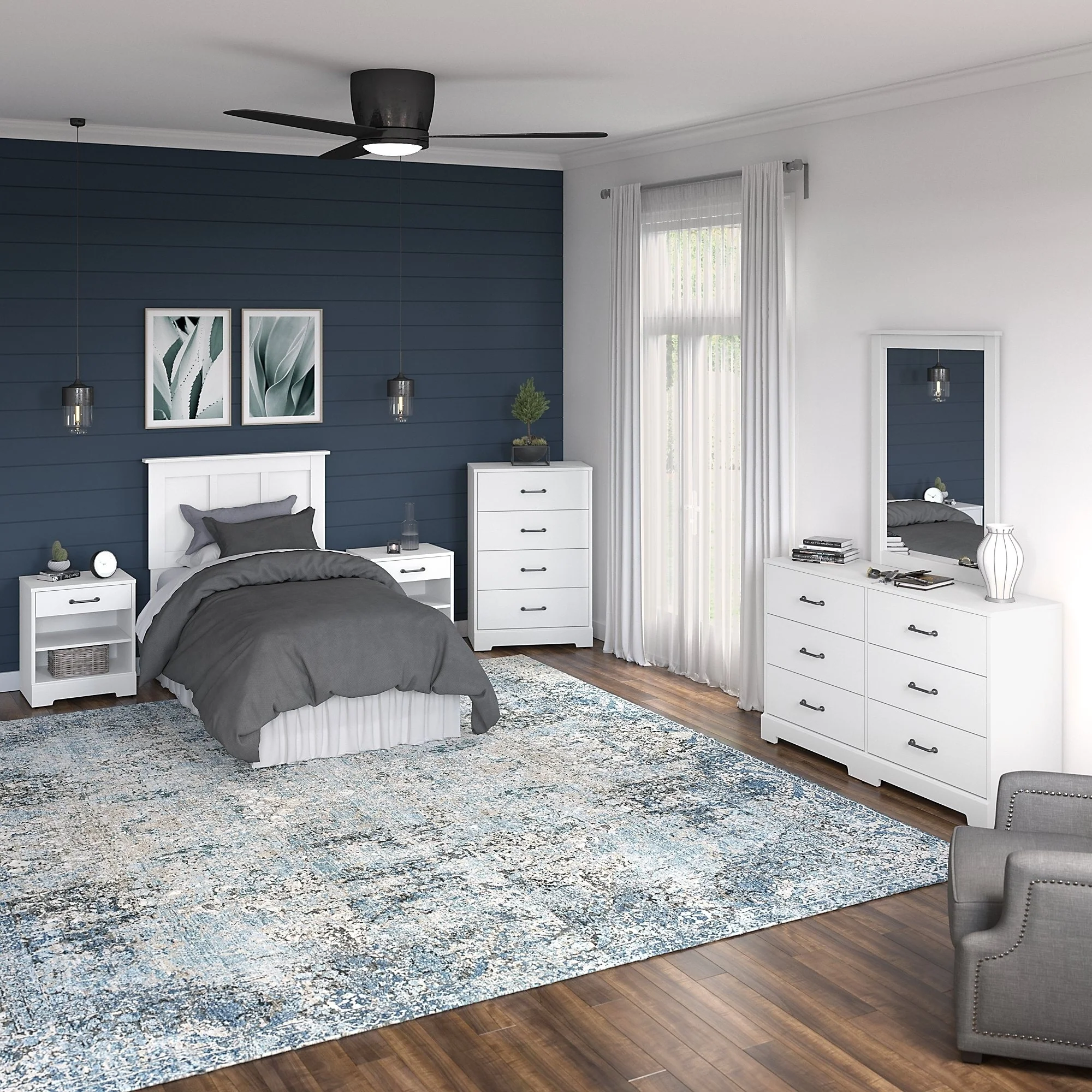 River Brook 6 Piece Twin Size Bedroom Set